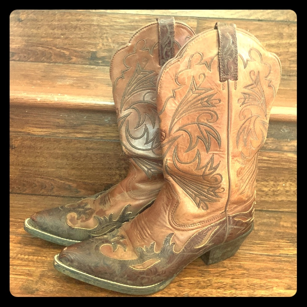 Brown Ariat Cowboy Boots